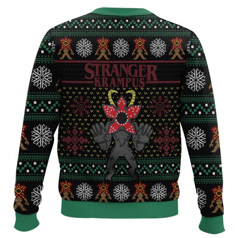 Hooktab Demogorgon Krampus Stranger Things Ugly Christmas Sweater Hooktab Demogorgon Krampus Stranger Things Ugly Christmas Sweater