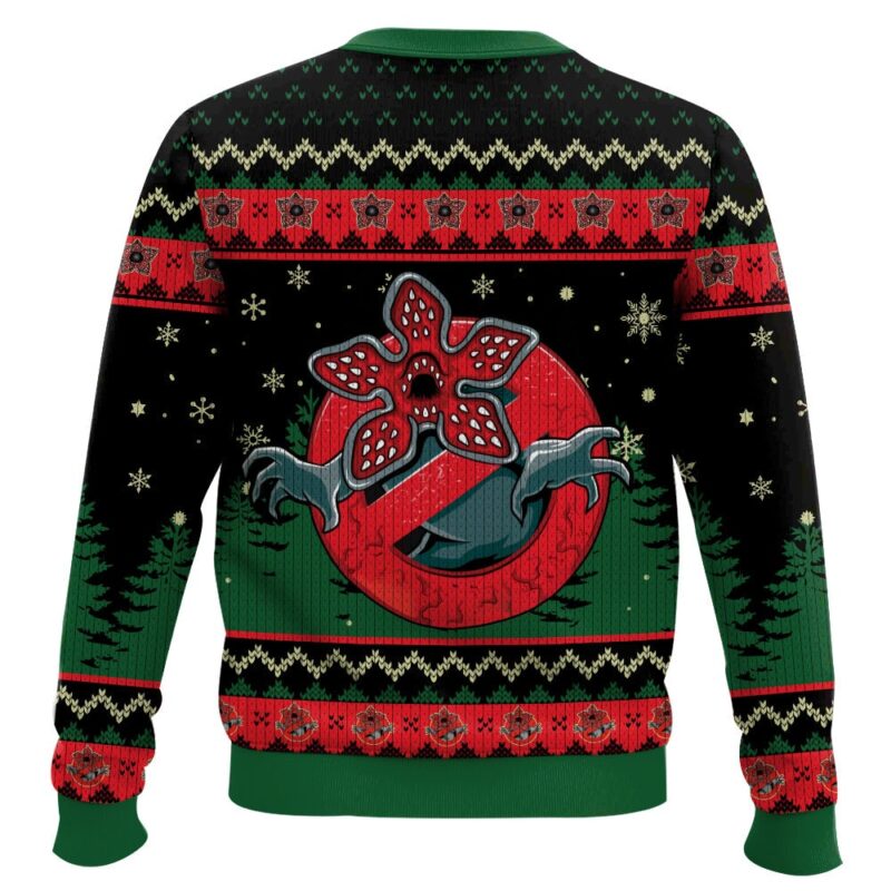 Hooktab Demogorgon Stranger Things Ugly Christmas Sweater Hooktab Demogorgon Stranger Things Ugly Christmas Sweater
