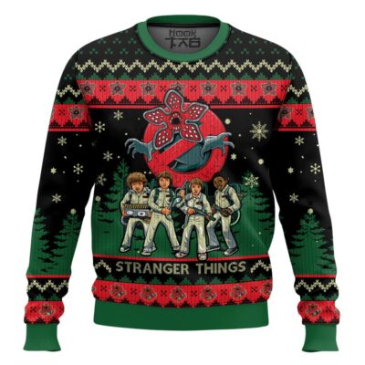 Hooktab Demogorgon Stranger Things Ugly Christmas Sweater