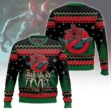 Hooktab Demogorgon Stranger Things Ugly Christmas Sweater