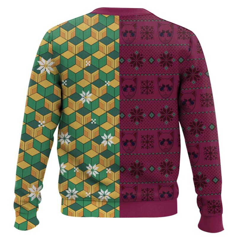 Hooktab Demon Slayer Giyu Tomioka Cosplay Ugly Christmas Sweater Hooktab Demon Slayer Giyu Tomioka Cosplay Ugly Christmas Sweater