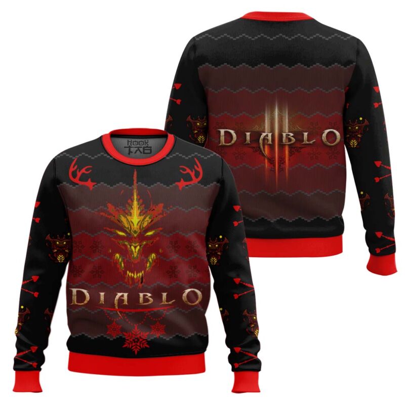 Hooktab Diablo 3 Ugly Christmas Sweater Hooktab Diablo 3 Ugly Christmas Sweater