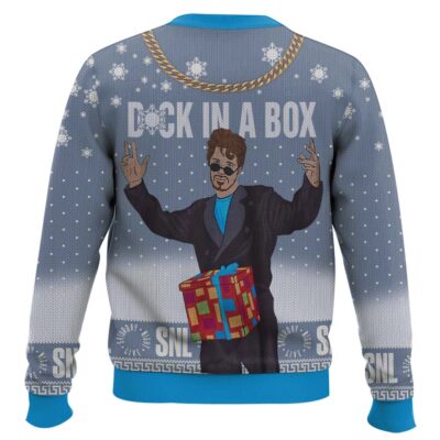 Hooktab Dick In A Box Saturday Night Live Ugly Christmas Sweater