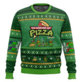 Hooktab Did Someone Say Pizza Teenage Mutant Ninja Turtles Ugly Christmas Sweater