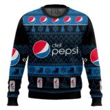 Hooktab Diet Pepsi Ugly Christmas Sweater