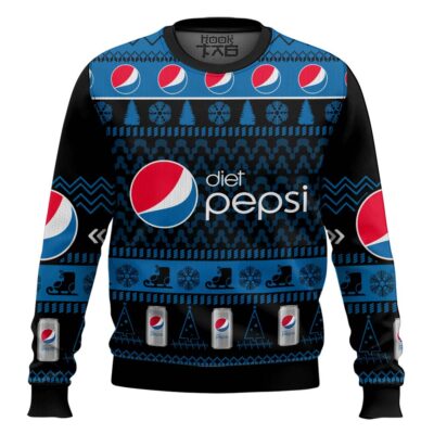 Hooktab Diet Pepsi Ugly Christmas Sweater
