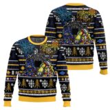 Hooktab Digital Gate Mega Digimon Ugly Christmas Sweater