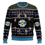 Hooktab Digivice Evolution Digimon Ugly Christmas Sweater
