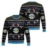 Hooktab Digivice Evolution Digimon Ugly Christmas Sweater