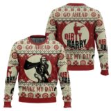 Hooktab Dirty Santa Harry Go Ahead Make My Day Ugly Christmas Sweater