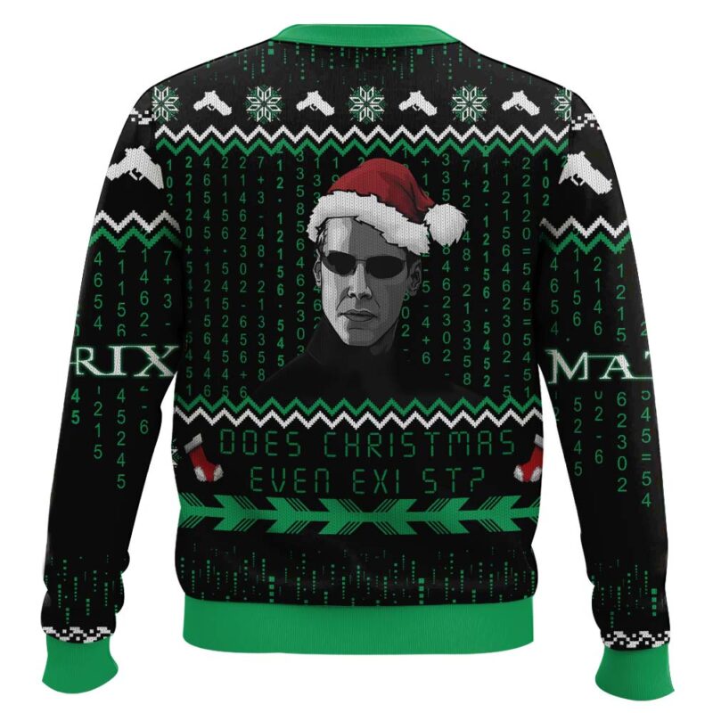 Hooktab Does Christmas Even Exist Matrix Ugly Christmas Sweater Hooktab Does Christmas Even Exist Matrix Ugly Christmas Sweater