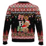 Hooktab Dog Lover Golden Retriever Ho Ho Ho Ugly Christmas Sweater