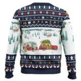 Hooktab Dog Pickup Retro Camper And Wagog Ugly Christmas Sweater