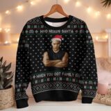 Hooktab Dominic Toretto Who Needs Santa, When You Got Family Fast And Furious Ugly Christmas Sweater