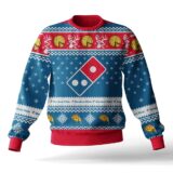 Hooktab Domino's Pizza Ugly Christmas Sweater