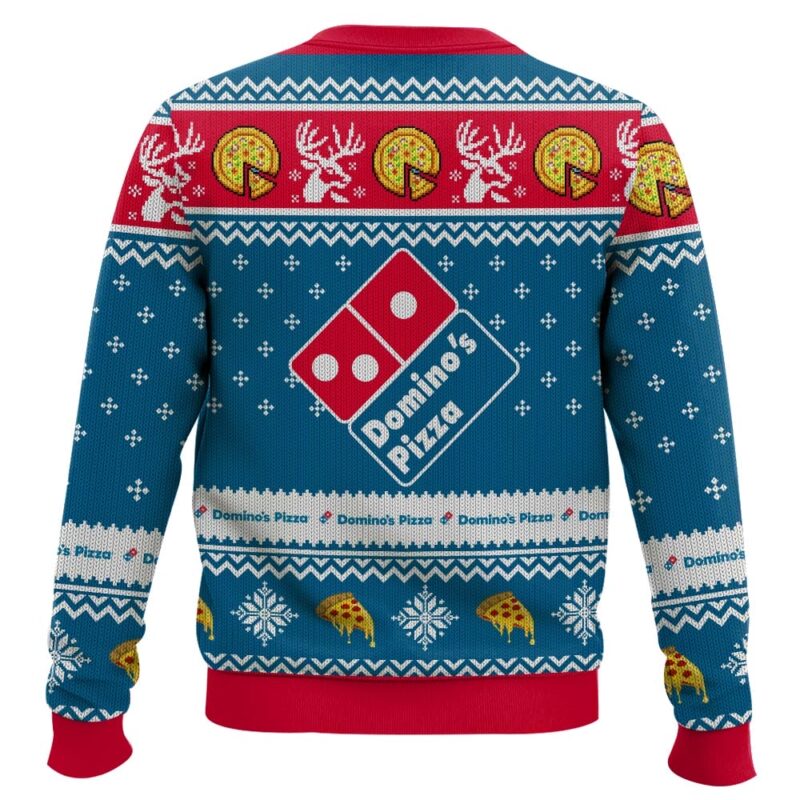 Hooktab Domino's Pizza Ugly Christmas Sweater Hooktab Domino's Pizza Ugly Christmas Sweater