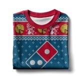 Hooktab Domino's Pizza Ugly Christmas Sweater