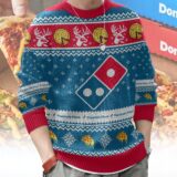 Hooktab Domino's Pizza Ugly Christmas Sweater