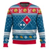 Hooktab Domino's Pizza Ugly Christmas Sweater
