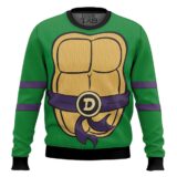 Hooktab Don Outfit Teenage Mutant Ninja Turtles Ugly Christmas Sweater
