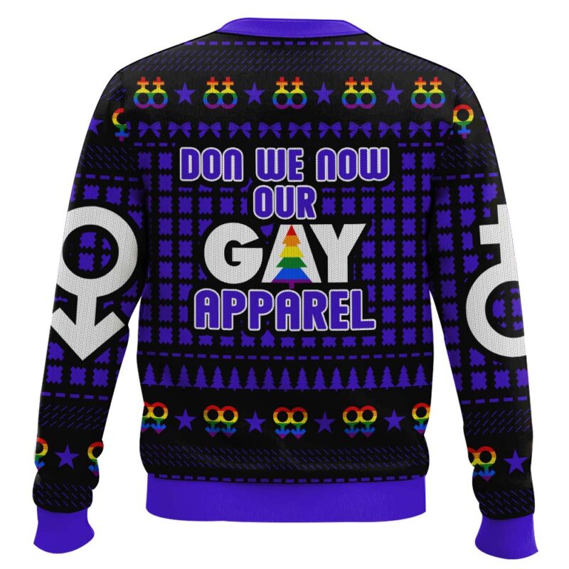 Hooktab Don We Now Our Gay Apparel LGBT Ugly Christmas Sweater Hooktab Don We Now Our Gay Apparel LGBT Ugly Christmas Sweater