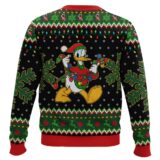 Hooktab Donald Duck Christmas Lights Ugly Christmas Sweater
