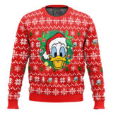 Hooktab Donald Duck Ugly Christmas Sweater
