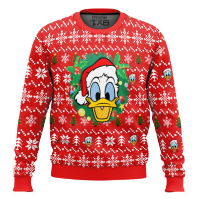 Hooktab Donald Duck Ugly Christmas Sweater