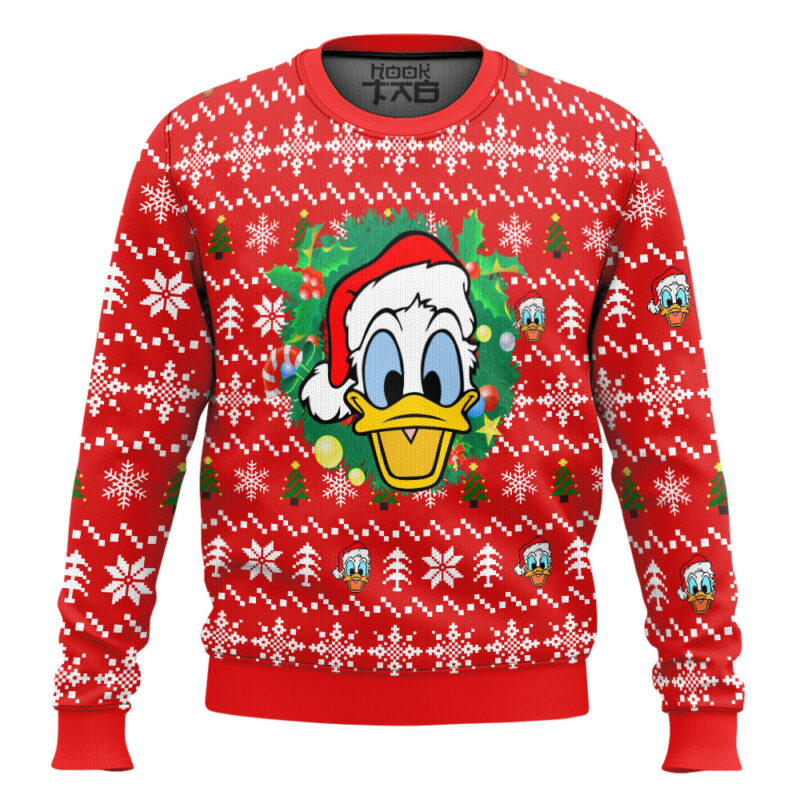 Hooktab Donald Duck Ugly Christmas Sweater