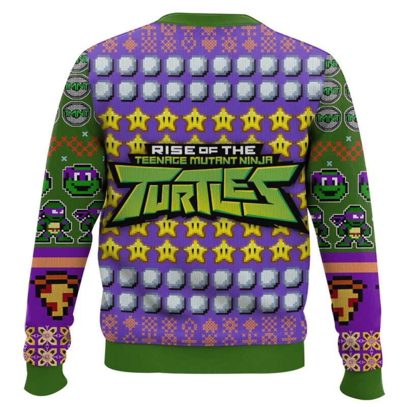 Hooktab Donatello Rise Of The Teenage Mutant Ninja Turtles Ugly Christmas Sweater Hooktab Donatello Rise Of The Teenage Mutant Ninja Turtles Ugly Christmas Sweater