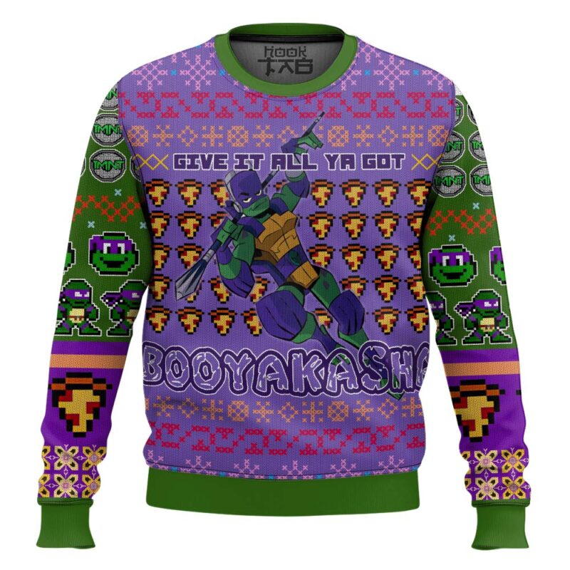 Hooktab Donatello Rise Of The Teenage Mutant Ninja Turtles Ugly Christmas Sweater