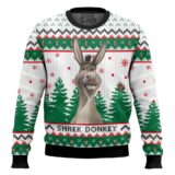 Hooktab Donkey The Shrek Ugly Christmas Sweater