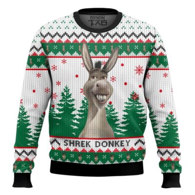 Hooktab Donkey The Shrek Ugly Christmas Sweater