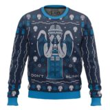 Hooktab Don't Blink Doctor Who Ugly Christmas Sweater