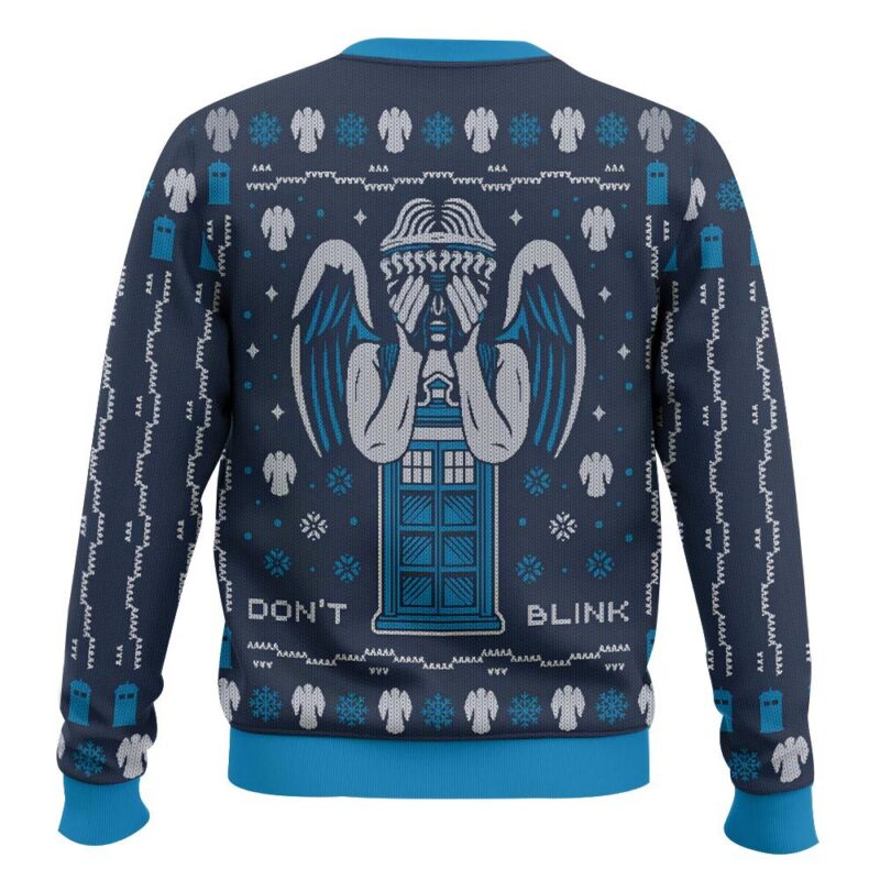 Hooktab Don't Blink Doctor Who Ugly Christmas Sweater Hooktab Don't Blink Doctor Who Ugly Christmas Sweater