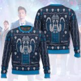 Hooktab Don't Blink Doctor Who Ugly Christmas Sweater
