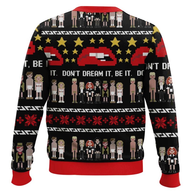 Hooktab Don't Dream It Be It The Rocky Horror Picture Show Ugly Christmas Sweater Hooktab Don't Dream It Be It The Rocky Horror Picture Show Ugly Christmas Sweater