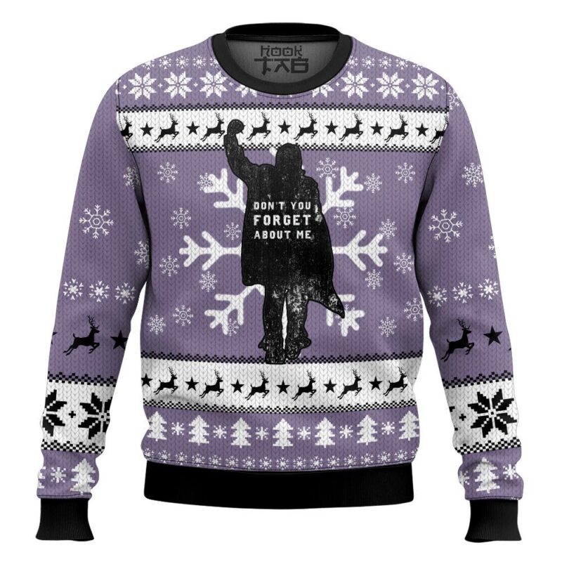 Hooktab Don't Forget About Me The Breakfast Club, Ugly Christmas Sweater