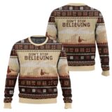Hooktab Don't Stop Believing Thatgamecompany Journey Ugly Christmas Sweater