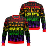 Hooktab Don't We Now Our Gay Apparel LGBT Support Ugly Christmas Sweater