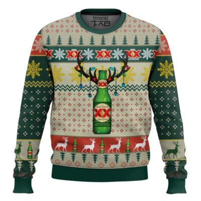 Hooktab Dos Equis Lager Especial Ugly Christmas Sweater