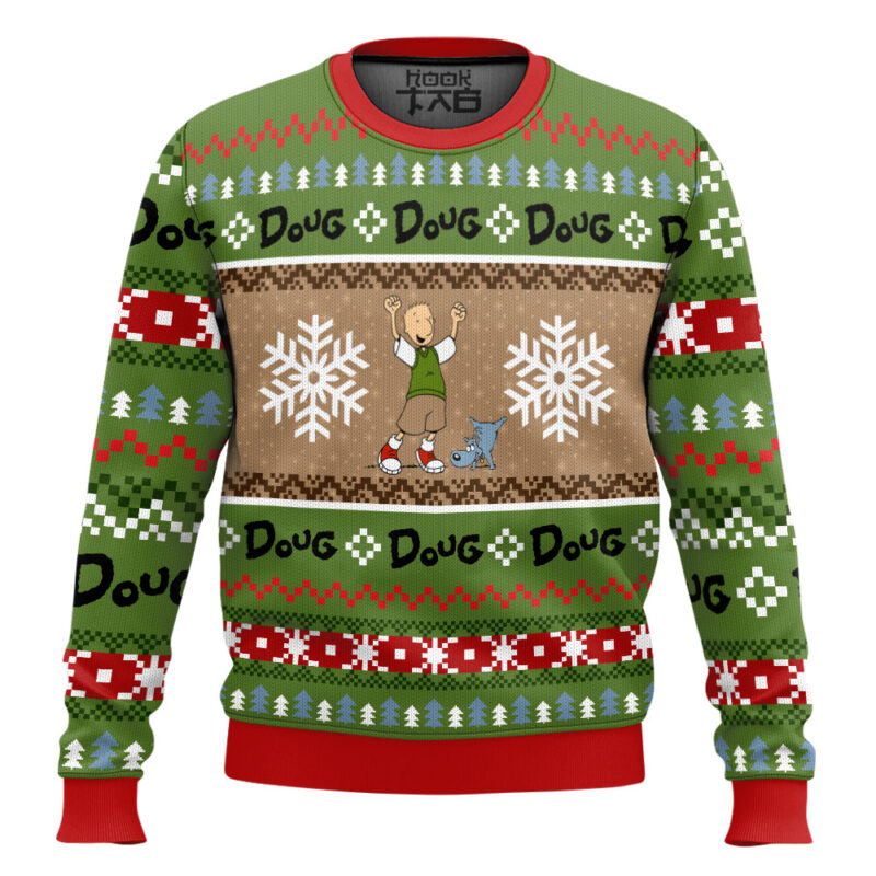 Hooktab Doug Nickelodeon Ugly Christmas Sweater Hooktab Doug Nickelodeon Ugly Christmas Sweater