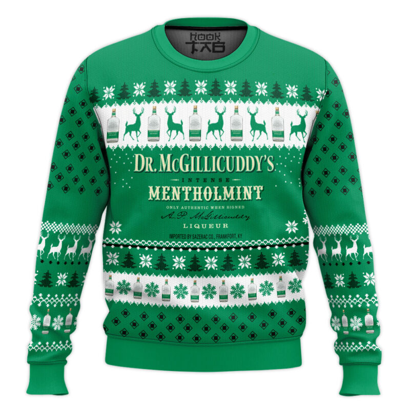 Hooktab Dr. Mcgillicuddy’s Mentholmint Ugly Christmas Sweater