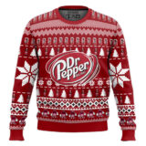 Hooktab Dr Pepper Diet Soda Ugly Christmas Sweater