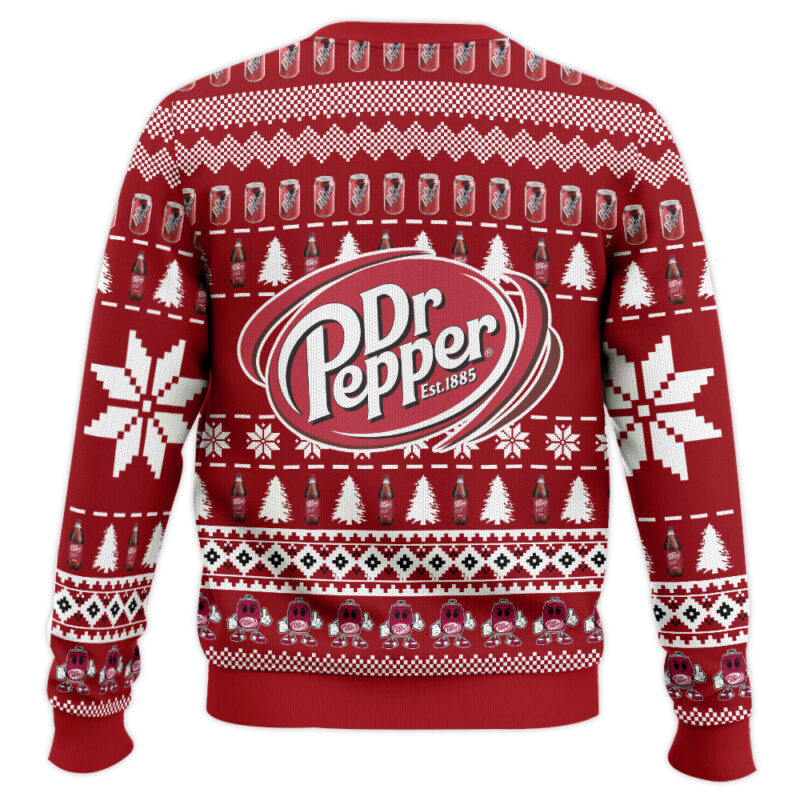 Hooktab Dr Pepper Diet Soda Ugly Christmas Sweater Hooktab Dr Pepper Diet Soda Ugly Christmas Sweater