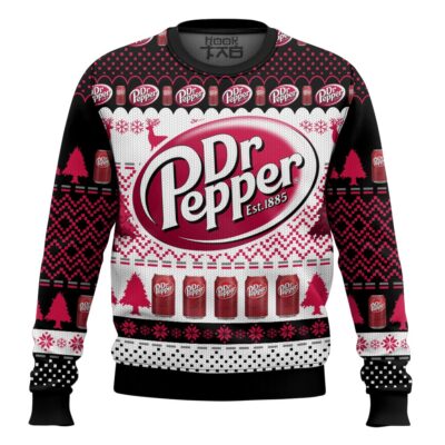 Hooktab Dr Pepper Ugly Christmas Sweater