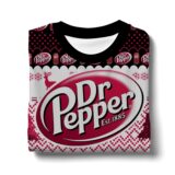 Hooktab Dr Pepper Ugly Christmas Sweater