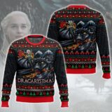 Hooktab Dracarystmas Game Of Thrones Ugly Christmas Sweater