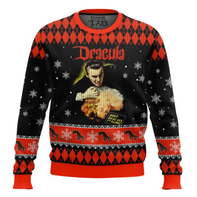 Hooktab Dracula Ugly Christmas Sweater