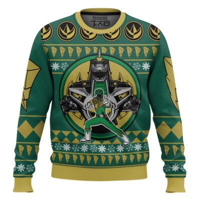 Hooktab Dragonzord Power Rangers Ugly Christmas Sweater